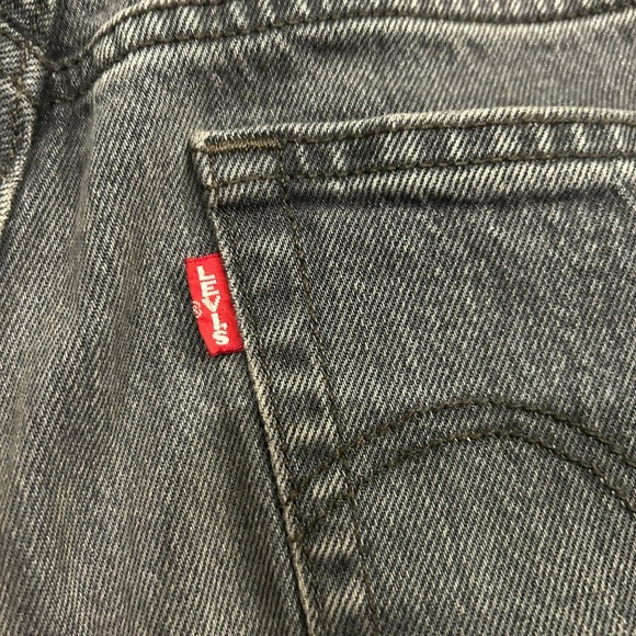 Levi's Jeans Womens 26x28 Black 501 Skinny Premium Denim Button Fly - Picture 8 of 9